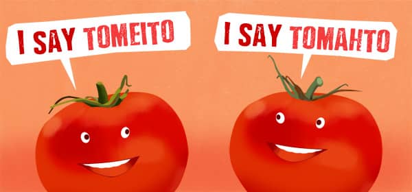Tomato accent difference