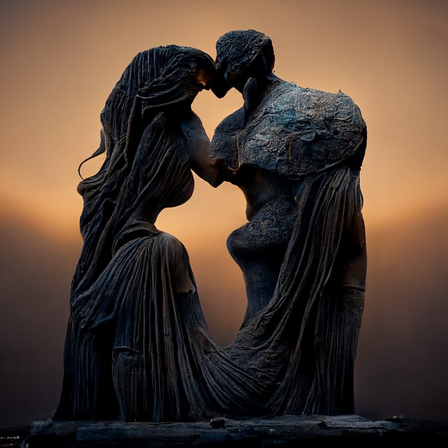ulasmtl the sculptor maker man kisses the female sculpture that 456a9dca e62b 46cb bb28 dea509443256